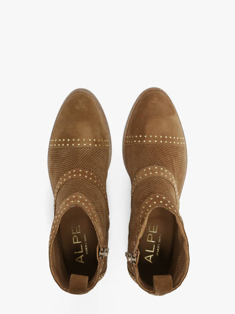 Enkellaarsjes Met Hak Uit Leder Alpe Bruin women 54311101 ander zicht 3